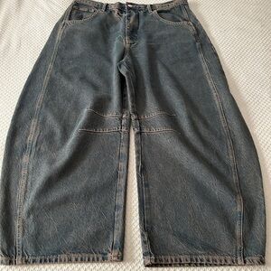 Free People barrel jeans